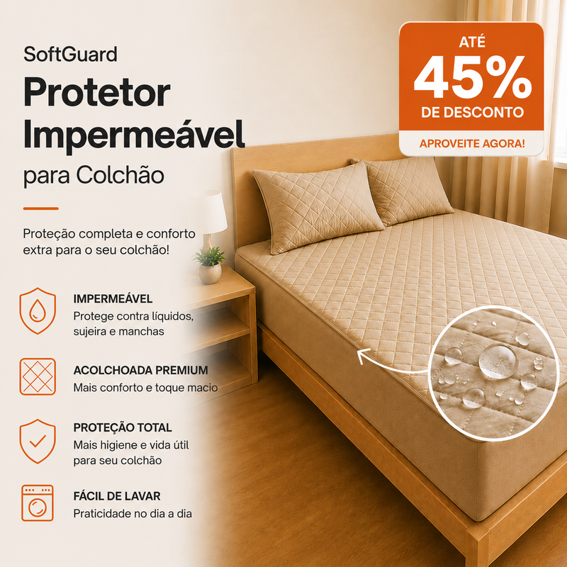 SoftGuard - Protetor Impermeável para Colchão